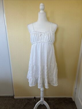 White Spaghetti Strap Summer Dress